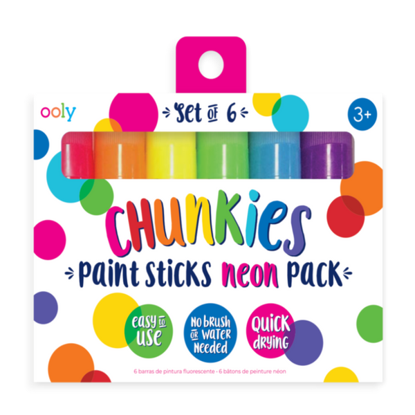 Chunkies Paint Sticks Neon 6 Pack by Ooly
