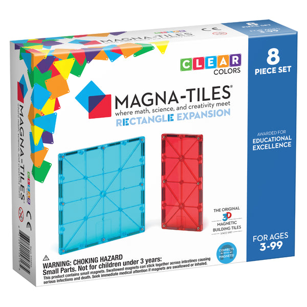 Magna-Tiles Rectangles 8-Piece Expansion Building Set