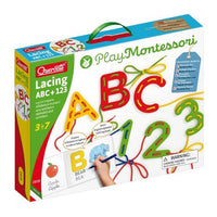 Montessori Lacing ABC + 123