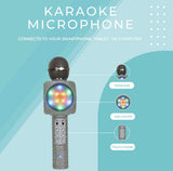 Sing-A-Long Bling Bluetooth Karaoke Microphone (Silver)