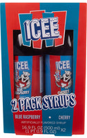 Icee 2 Pack Syrups (Cherry & Blue Raspberry)