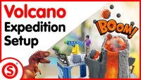 Schleich®  Dinosaur Volcano Expedition Base Camp Play Set