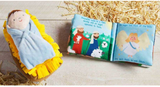 Musical Baby Jesus in Manger and Soft Nativity Story Book Set