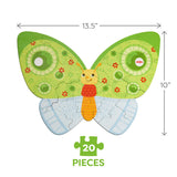 Butterfly 2-in-1 Wooden Puzzle