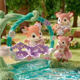 Calico Critters Deer Babies Floral Swing Set