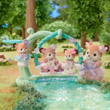 Calico Critters Deer Babies Floral Swing Set