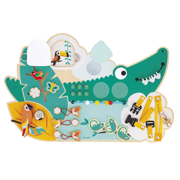 Tropik Wooden Crocodile Busy-Board