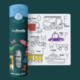 Toot Toot Honk Mini Coloring & Doodle Mat