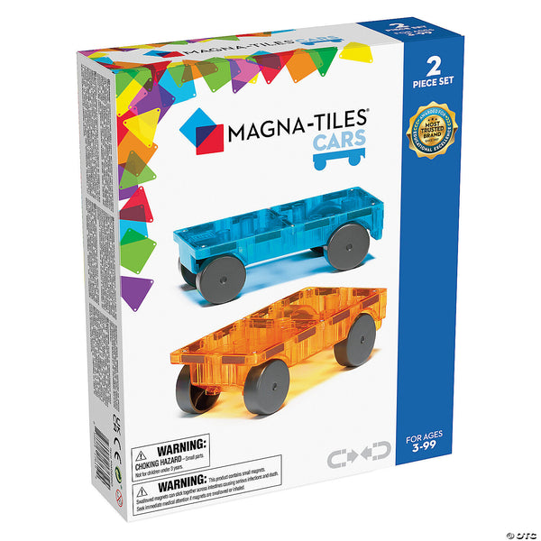 Magna-Tiles Cars (Blue & Orange)