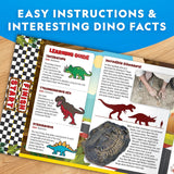 Paint Your Own Dino Race Cars