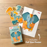 Elephant 2-in-1 Elephant Wooden Puzzle