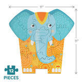 Elephant 2-in-1 Elephant Wooden Puzzle