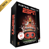 ESPN Virtual Reality book packaging with red and black design on a white background