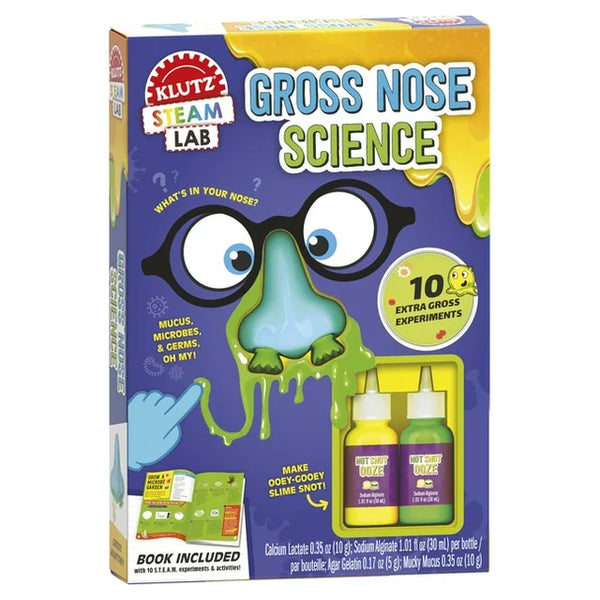 Klutz STEAM Lab Gross Nose Science Book & Activity Kit