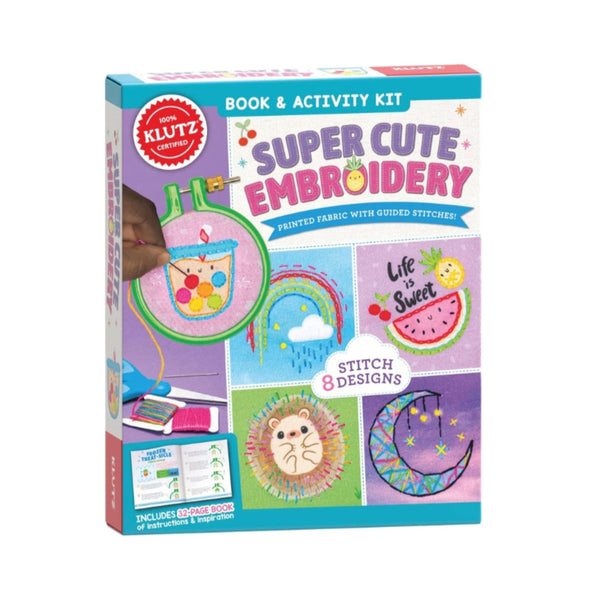 Klutz Super Cute Embroidery Book & Activity Kit