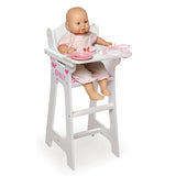 Doll High Chair with Accessories and Free Personalization Kit