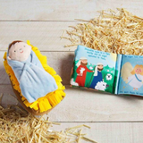 Musical Baby Jesus in Manger and Soft Nativity Story Book Set