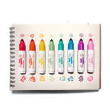 Jumbo Jots 8 Dual Tip Unicorn Markers