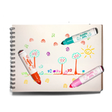 Jumbo Jots 8 Dual Tip Unicorn Markers
