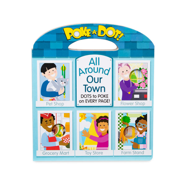 Poke-A-Dot: All Around Our Town Board Book