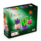 Hey Clay Plant Folks toy set packaging with colorful clay sticks and plant-themed figures on a white background.