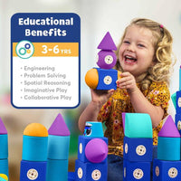 Blockaroos Magnetic Foam Blocks - Robot Set