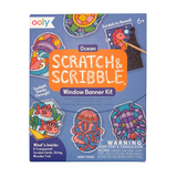 Mini Scratch & Scribble Ocean Window Banner Kit