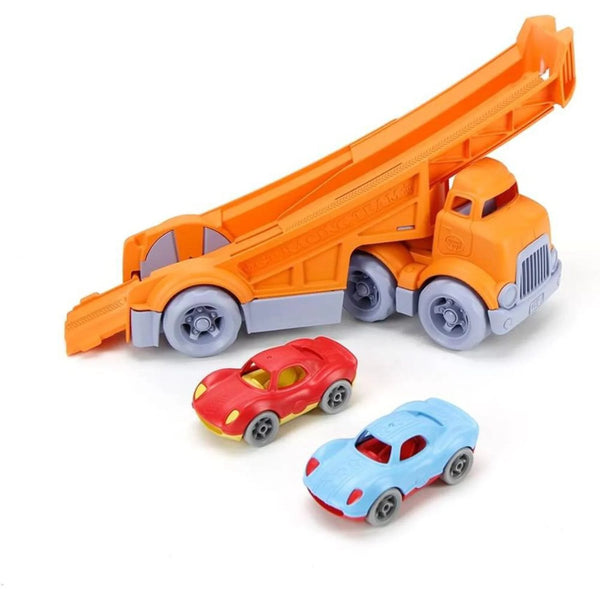 Green Toys Racing Trucks with 2 Racers