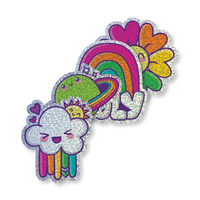 Shimmery Rainbow Vinyl Stickers Pack