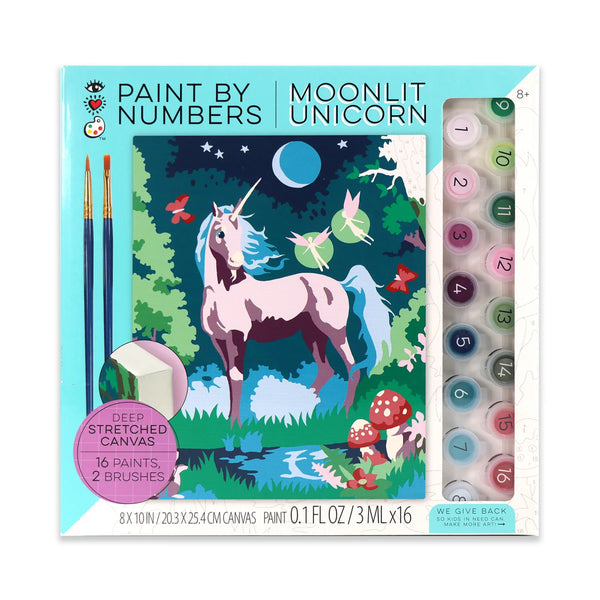 Paint By Numbers Moonlit Unicorn