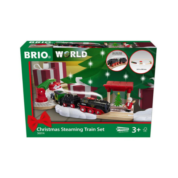 BRIO Christmas Steaming Train Set learning tree toys books and games