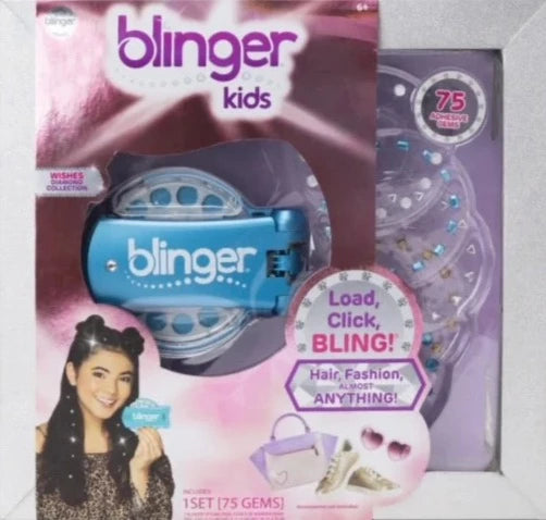 Blinger Kids Hopes Diamond Collection Starter Kit (in BLUE)