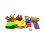 Gardenbug 4-piece foot finder and wrist rattle set