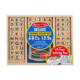 Deluxe Wooden Stamp Set ABCs 123s by Melissa & Doug