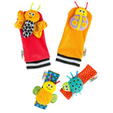 Gardenbug 4-piece foot finder and wrist rattle set