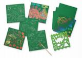 Sparkle Scratch Art Kit - Dinosaur