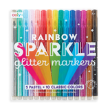 Rainbow Sparkle Glitter Markers by Ooly