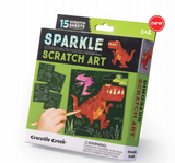 Sparkle Scratch Art Kit - Dinosaur