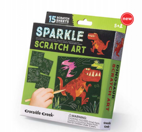 Sparkle Scratch Art Kit - Dinosaur