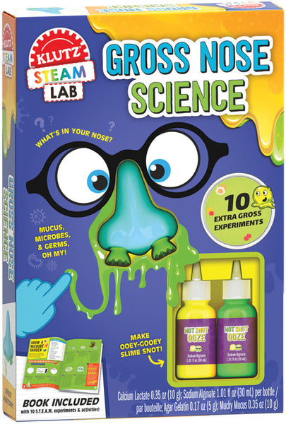 Klutz STEAM Lab Gross Nose Science Book & Activity Kit