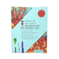 Mash-Up Art Pack Watercolor Blends + Ink